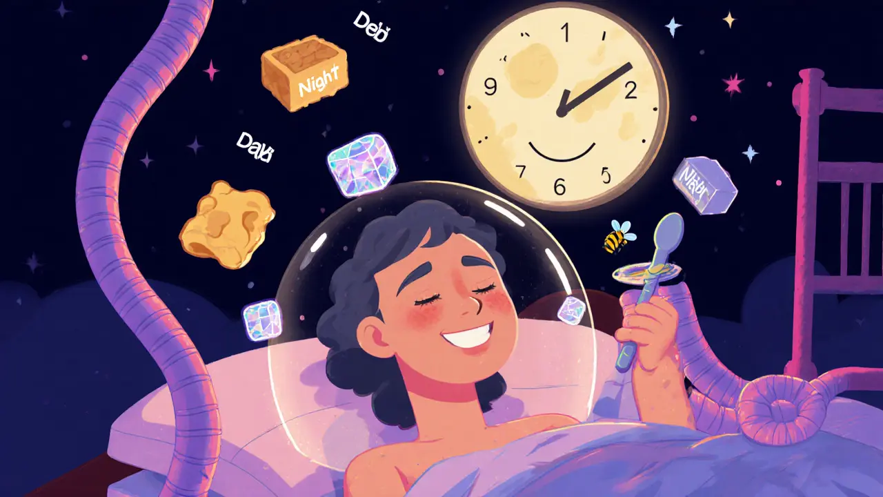 Ночной уход: губы светятся под защитным куполом из увлажняющих ингредиентов.