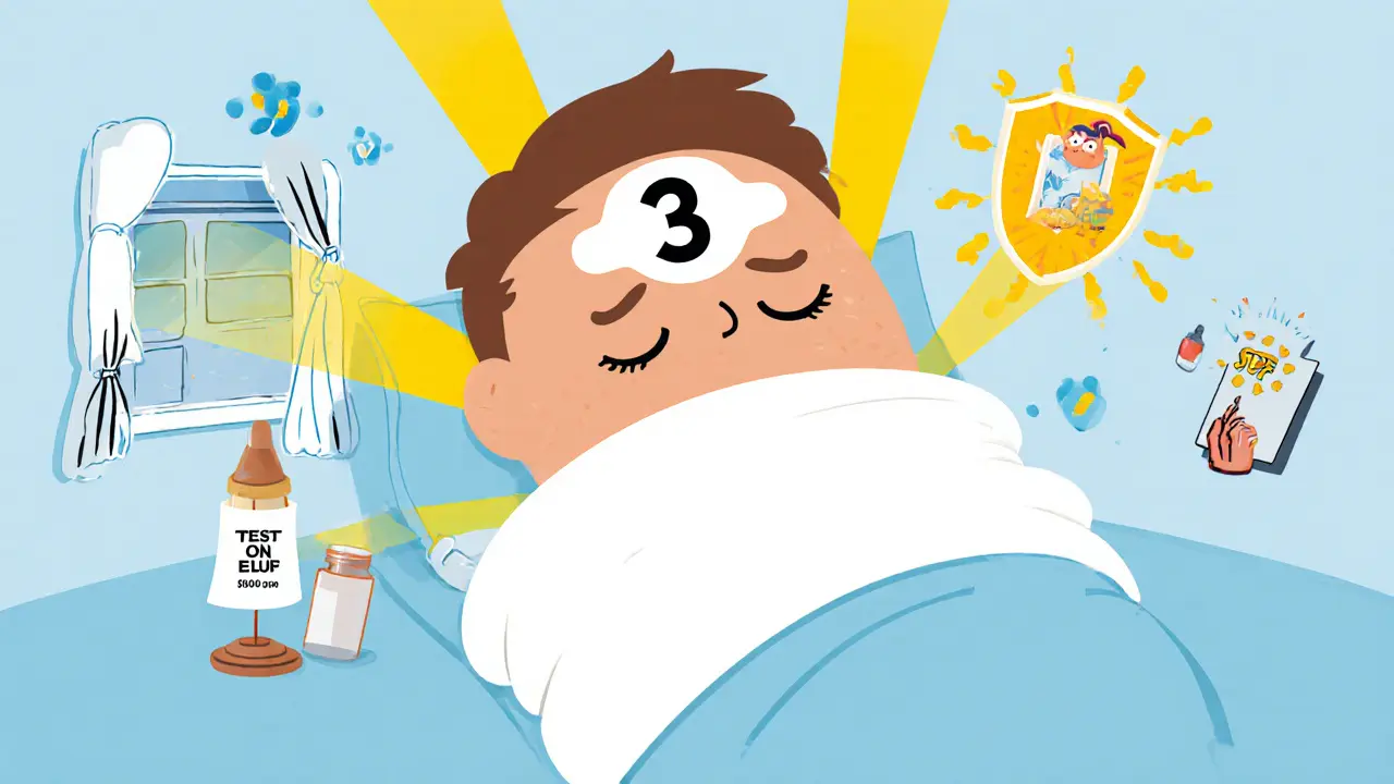 Лицо перед пилингом под защитой SPF от УФ-лучей, с кремами и тестом на аллергию.