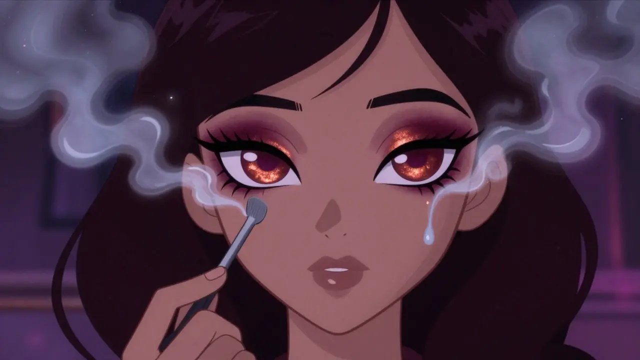 Вечерний макияж глаз: яркие и драматичные образы 2025