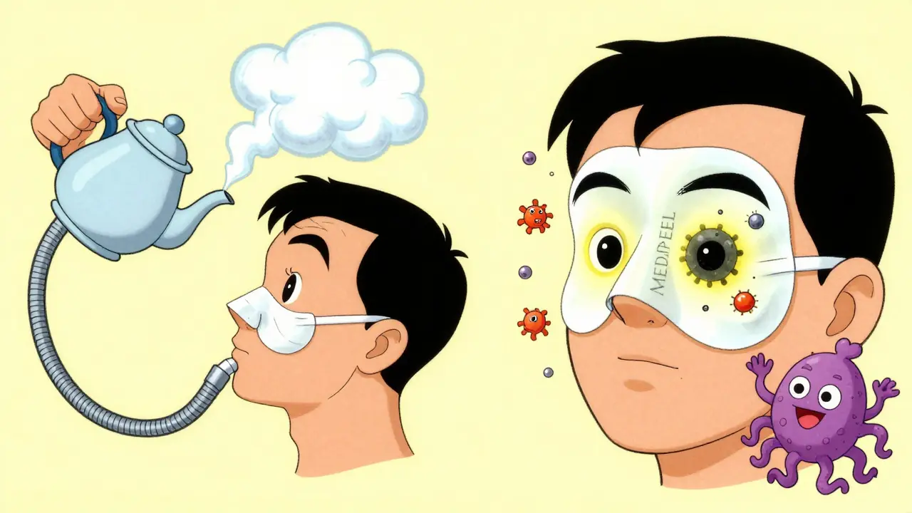 Двухэтапная маска для носа: пар и кислоты удаляют комедоны, а пробиотик машет рукой.