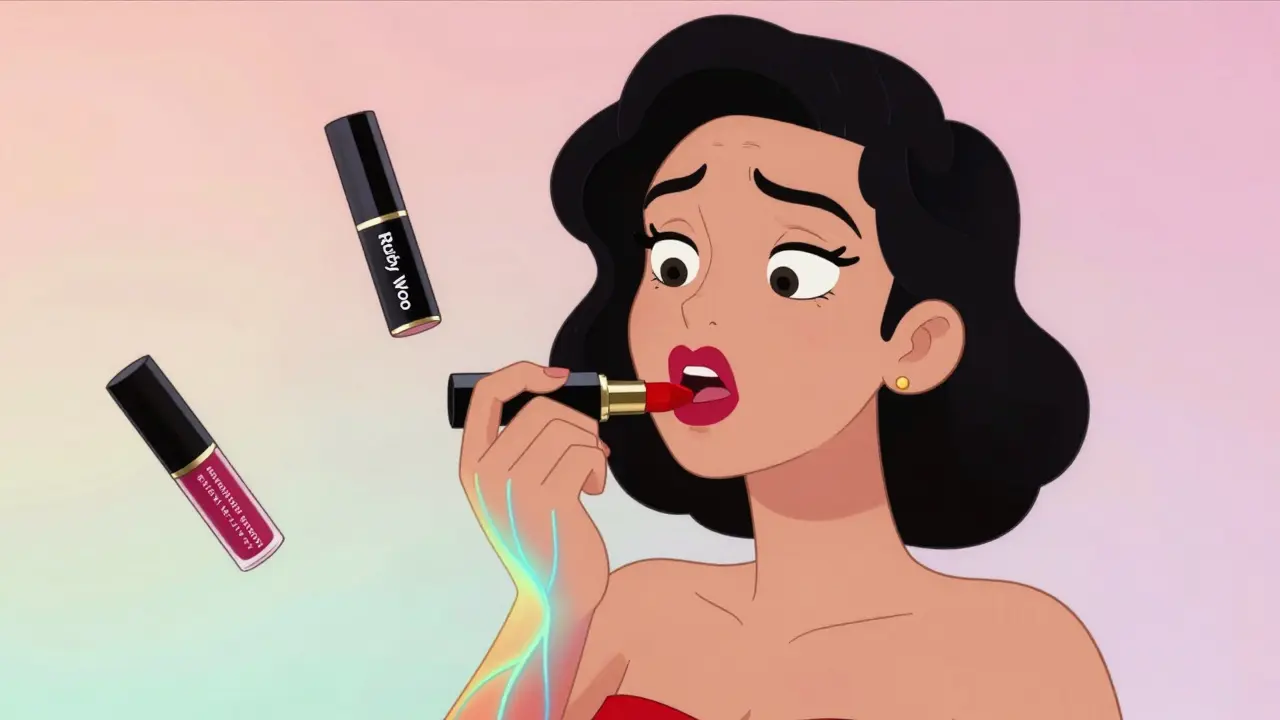 Как подобрать холодный или теплый красный оттенок помады для губ