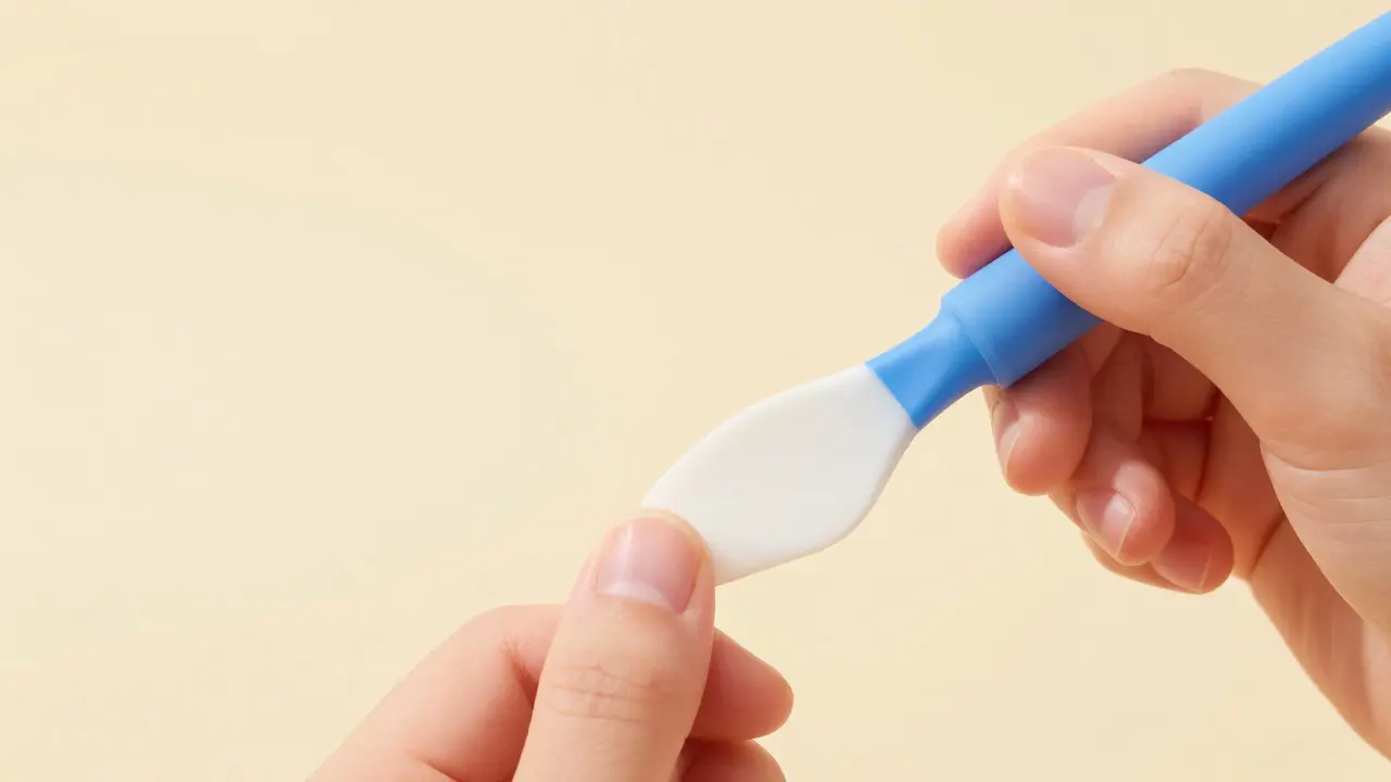 Силиконовая лопаточка устраняет подтек под кутикулой. Яркий мультяшный дизайн.