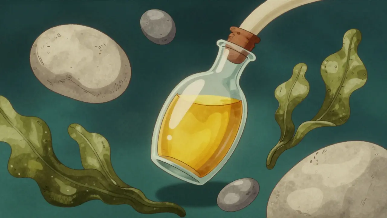 Набор спа косметики камни и масла выполненные в технике ретро анимации