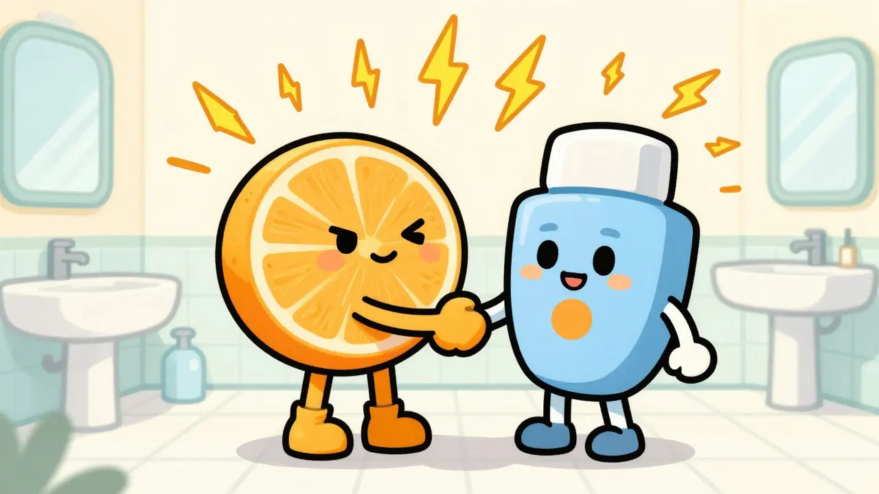 Мультяшный витамин С и солнцезащитный крем вместе защищают кожу от УФ-лучей