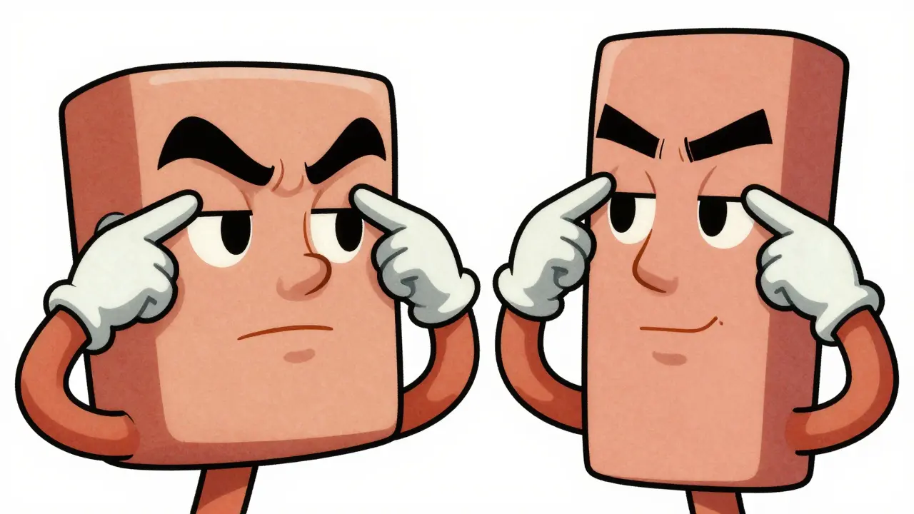 Сравнение влияния формы бровей на круглое и прямоугольное лицо в стиле анимации