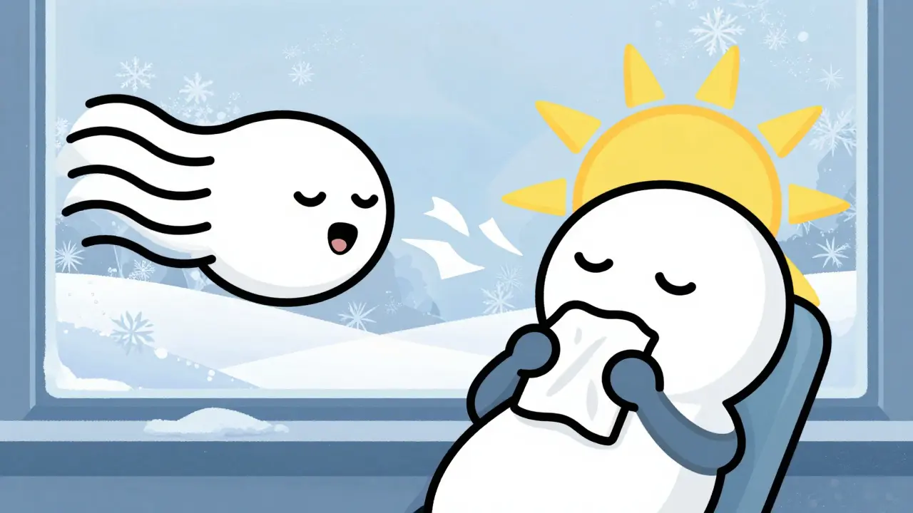 Ветер и солнце сушат губы спящего мультяшного героя